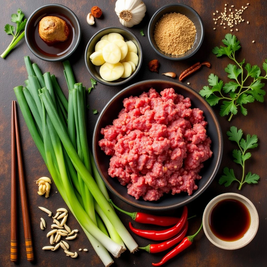 mongolian ground beef noodles